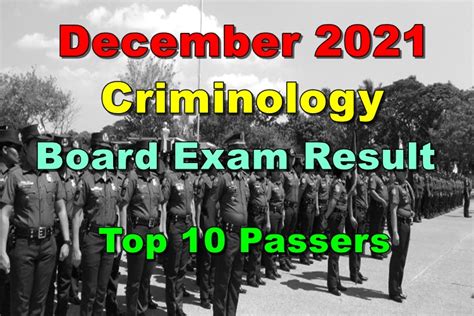 criminology board exam result 2021